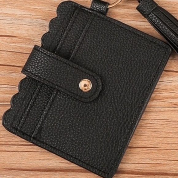 Beaded Bangle Wristlet Wallet Black - Picture 3 of 3